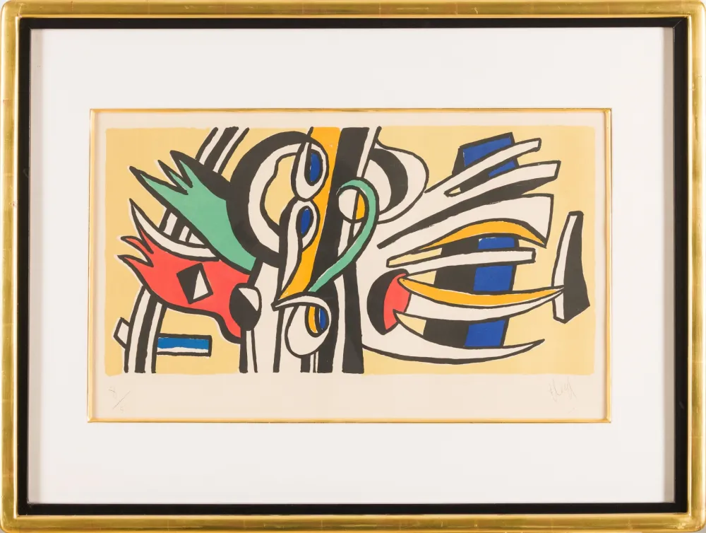 Litografia Leger - Fernand Léger (1881–1955) - Composition murale - Lithograph on paper - 1951