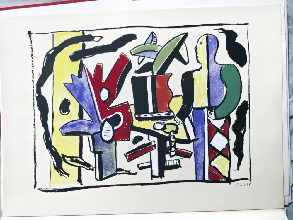 Pochoir Leger - Fernand Léger, L'Artiste dans le Studio pochoir
