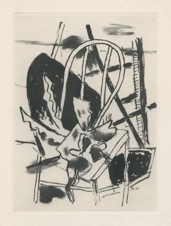 Acquatinta Leger - La chaise