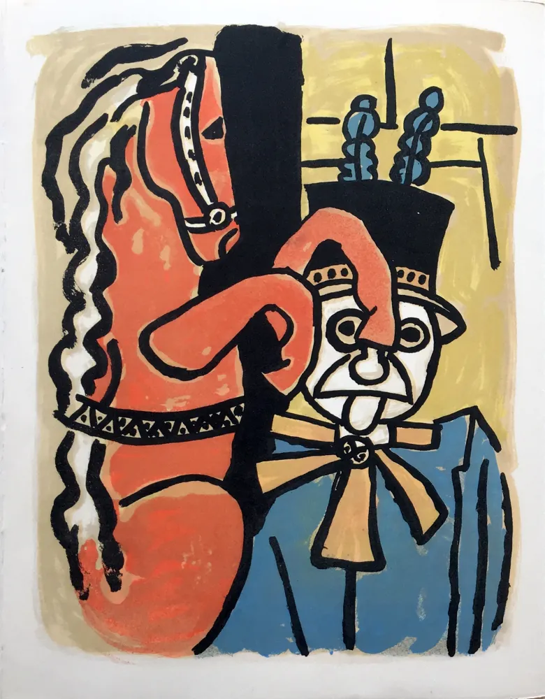 Litografia Leger - LA PARADE EQUESTRE I (CIRQUE. 1950)