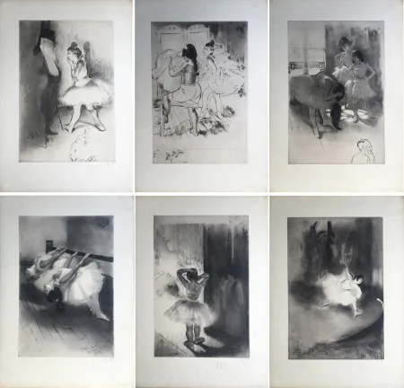 Acquaforte E Acquatinta Legrand - LA PETITE CLASSE (Album complet du tirage à 30 ex. avec remarques) 1908.