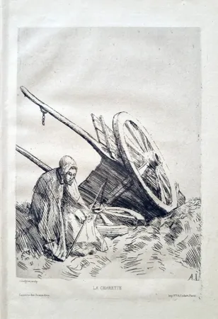 Acquaforte Legros - La charette