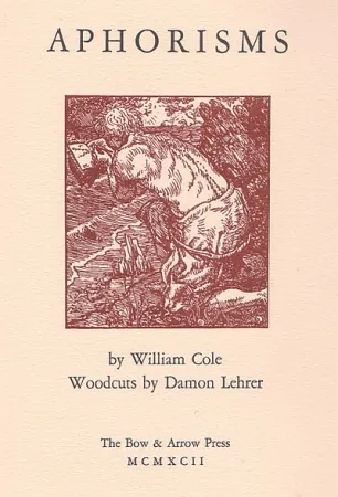 Libro Illustrato Lehrer - Aphorisms (book with nine original woodcuts)