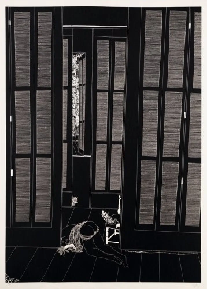 Litografia Leng - Full moon