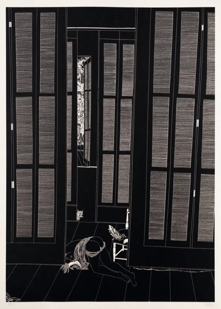 Litografia Leng - Full moon