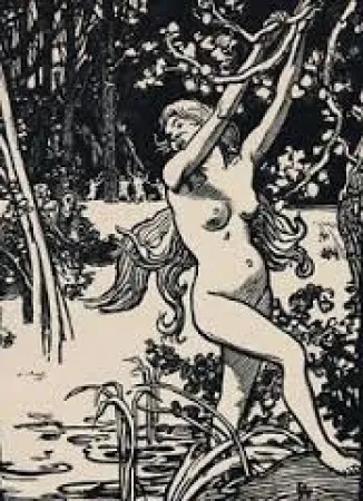 Incisione Su Legno Lepere - Susanna et les vieillards