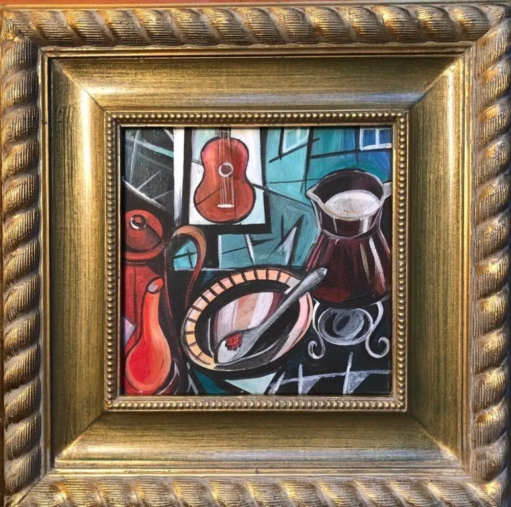 Non Tecnico Levin - Guitar Dream (ORIGINAL PAINTING APPEARING IN LIN-MANUEL MIRANDA'S 