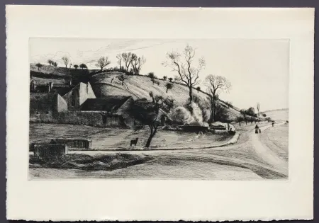 Incisione Levy - Ferme a Vauhalan