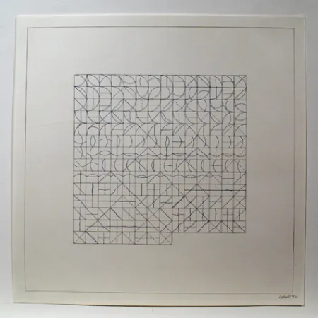 Incisione Lewitt - Arcs and Lines