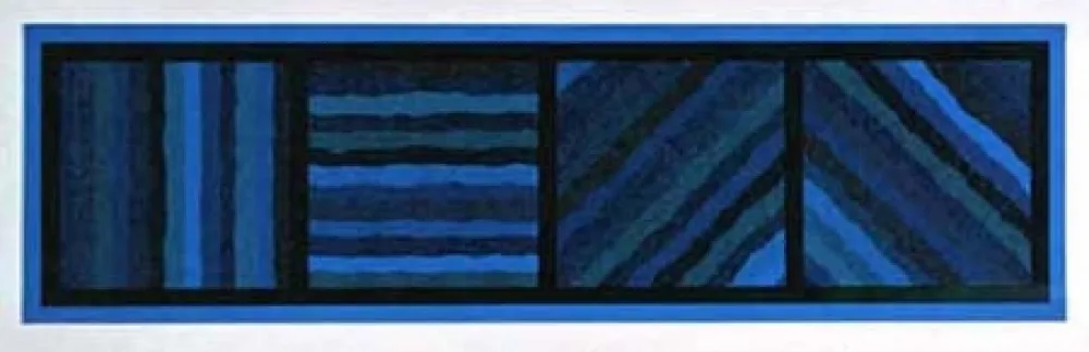 Non Tecnico Lewitt - Bands Not Straight in Four Directions (blue)