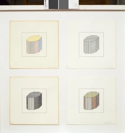 Serigrafia Lewitt - Forme dérivée d'un cube