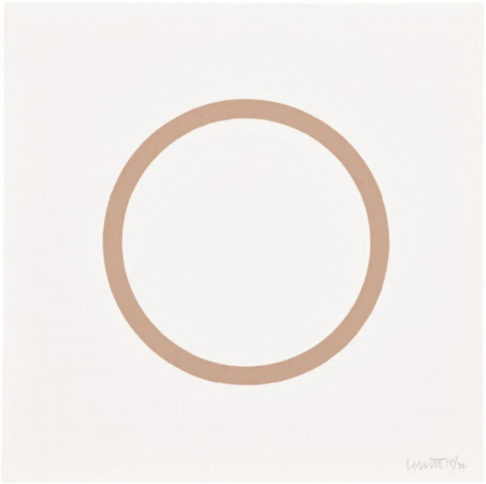Serigrafia Lewitt - Plate 1 (from Five Geometric Figures in Five Colors)