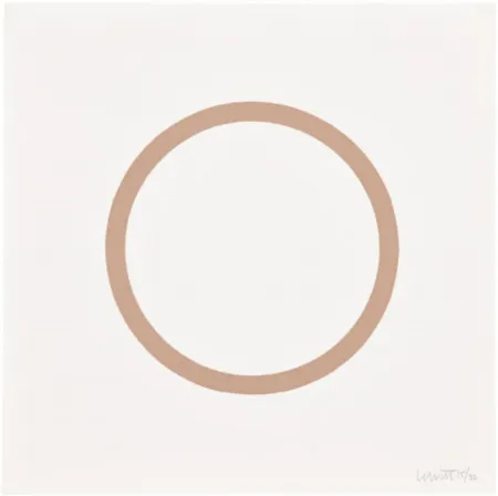 Serigrafia Lewitt - Plate 1 (from Five Geometric Figures in Five Colors)