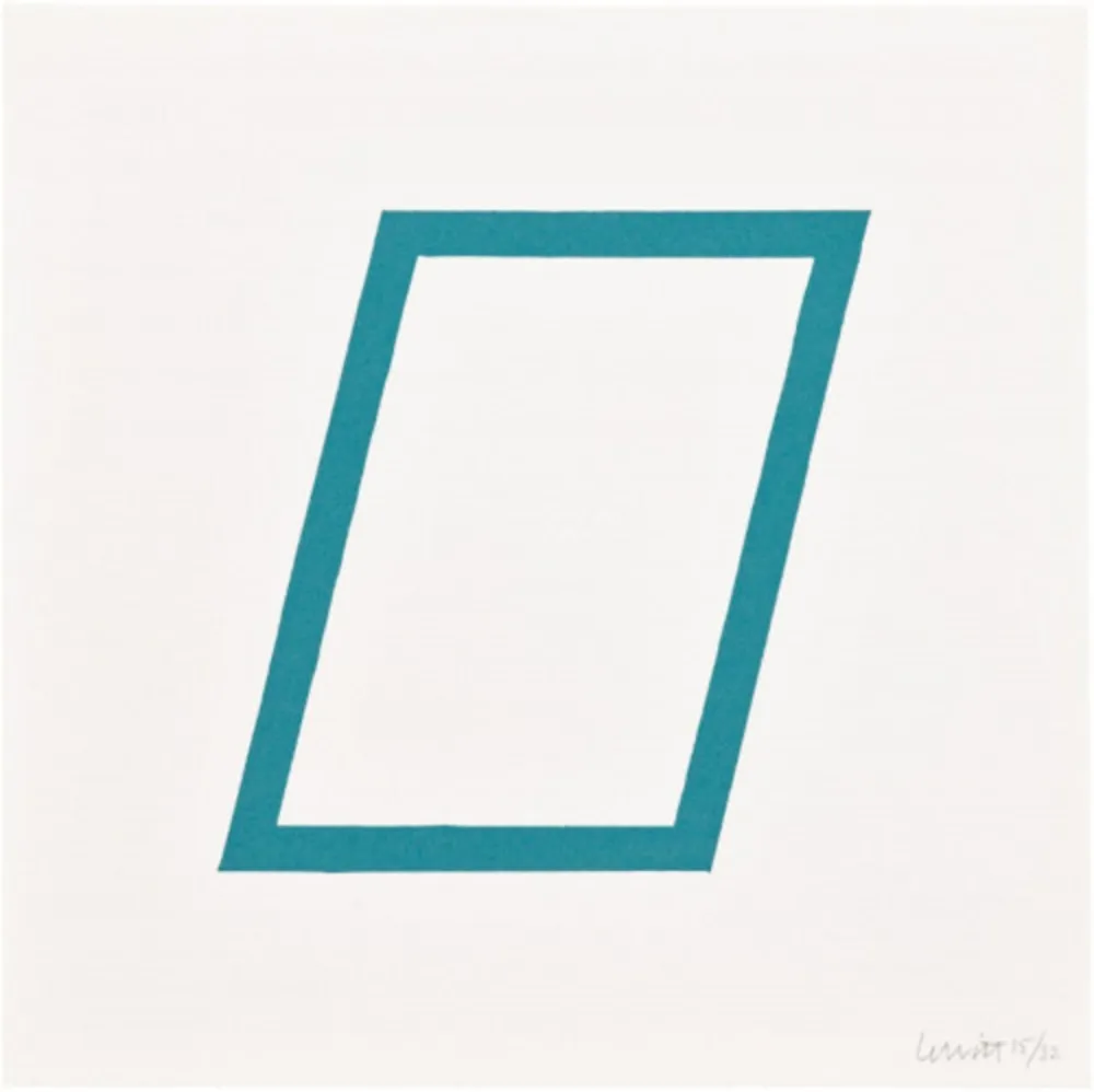 Serigrafia Lewitt - Plate 15 (from Five Geometric Figures in Five Colors)