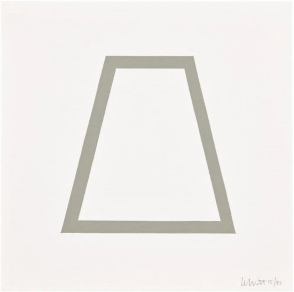 Serigrafia Lewitt - Plate 18 (from Five Geometric Figures in Five Colors)
