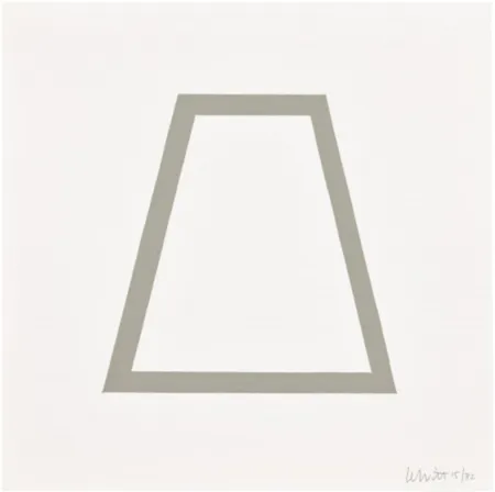 Serigrafia Lewitt - Plate 18 (from Five Geometric Figures in Five Colors)