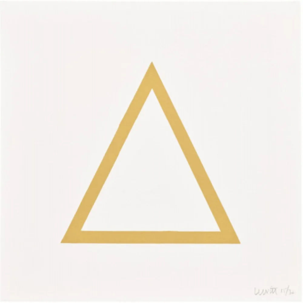 Serigrafia Lewitt - Plate 7 (from Five Geometric Figures in Five Colors)