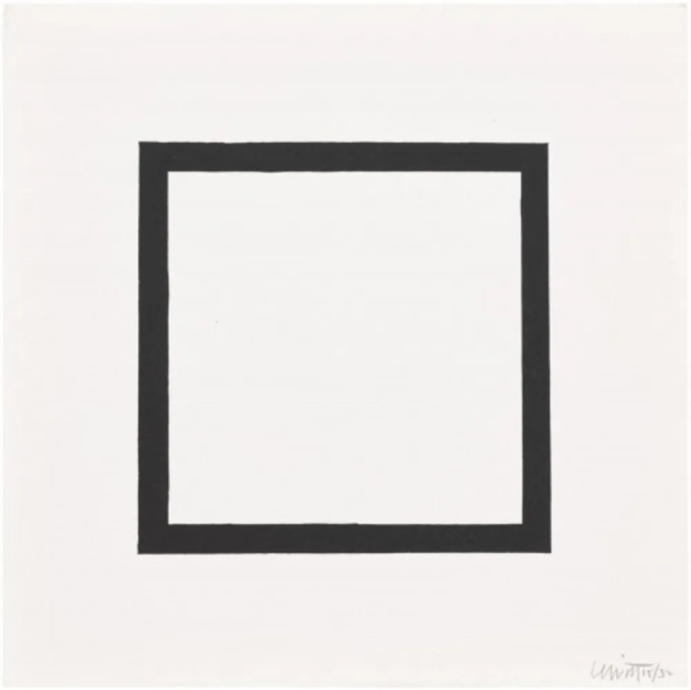 Serigrafia Lewitt - Plate 7 (from Five Geometric Figures in Five Colors)