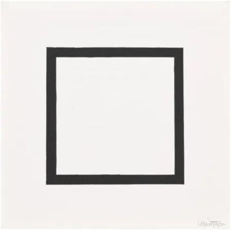 Serigrafia Lewitt - Plate 7 (from Five Geometric Figures in Five Colors)