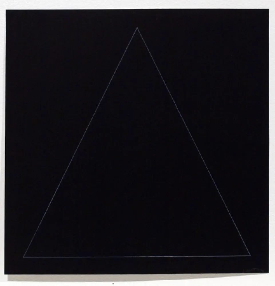 Acquaforte E Acquatinta Lewitt - Six Geometric Figures - Triangle
