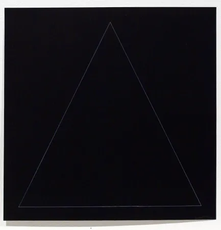 Acquaforte E Acquatinta Lewitt - Six Geometric Figures - Triangle