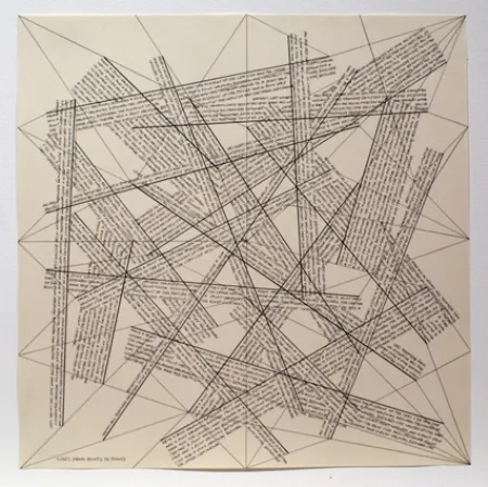Incisione Lewitt - The Location of Lines. Lines from Points to Points.