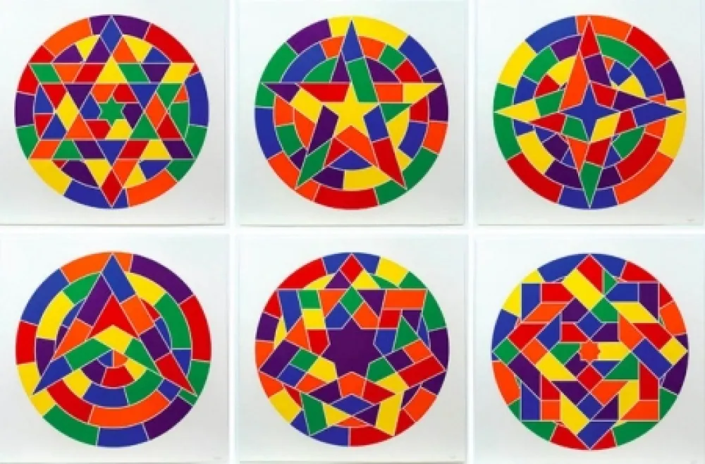 Linoincisione Lewitt - Tondo Stars Set of 6