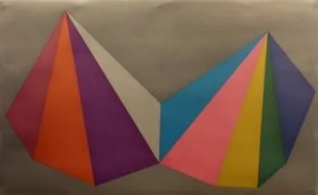 Serigrafia Lewitt - Two Asymmetrical Pyramids