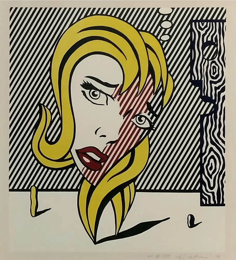 Litografia Lichtenstein - BLONDE (SURREALIST SERIES)