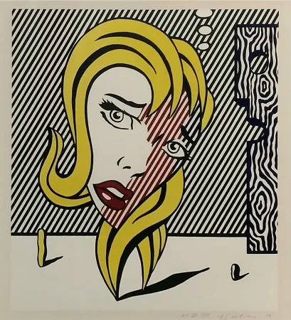 Litografia Lichtenstein - BLONDE (SURREALIST SERIES)