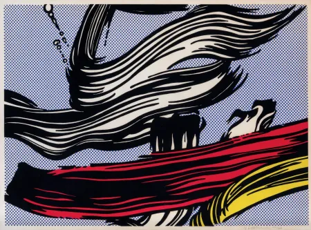 Serigrafia Lichtenstein - Brushstrokes
