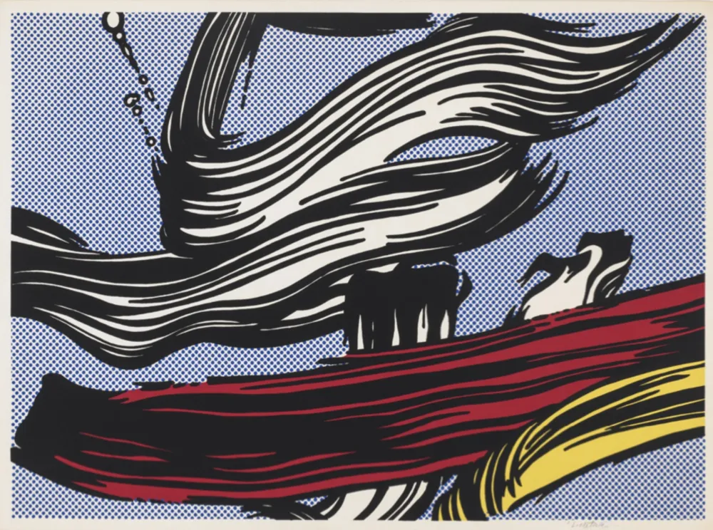 Serigrafia Lichtenstein - Brushstrokes