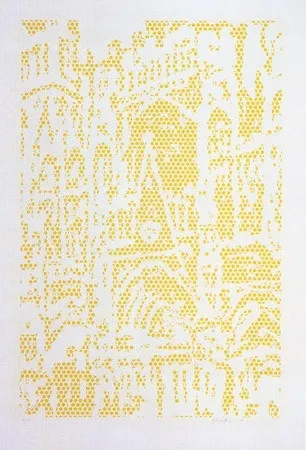 Litografia Lichtenstein - Cathedral I