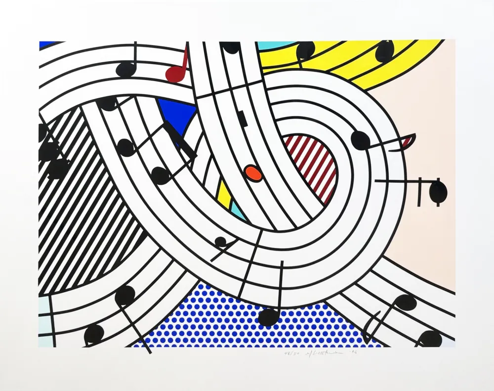 Serigrafia Lichtenstein - Composition II