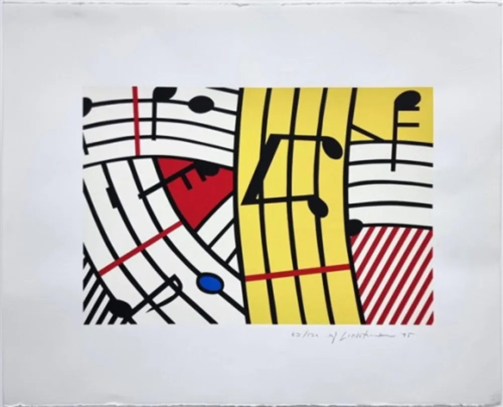 Serigrafia Lichtenstein - Composition IV