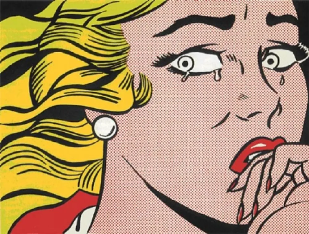 Litografia Lichtenstein - Crying Girl