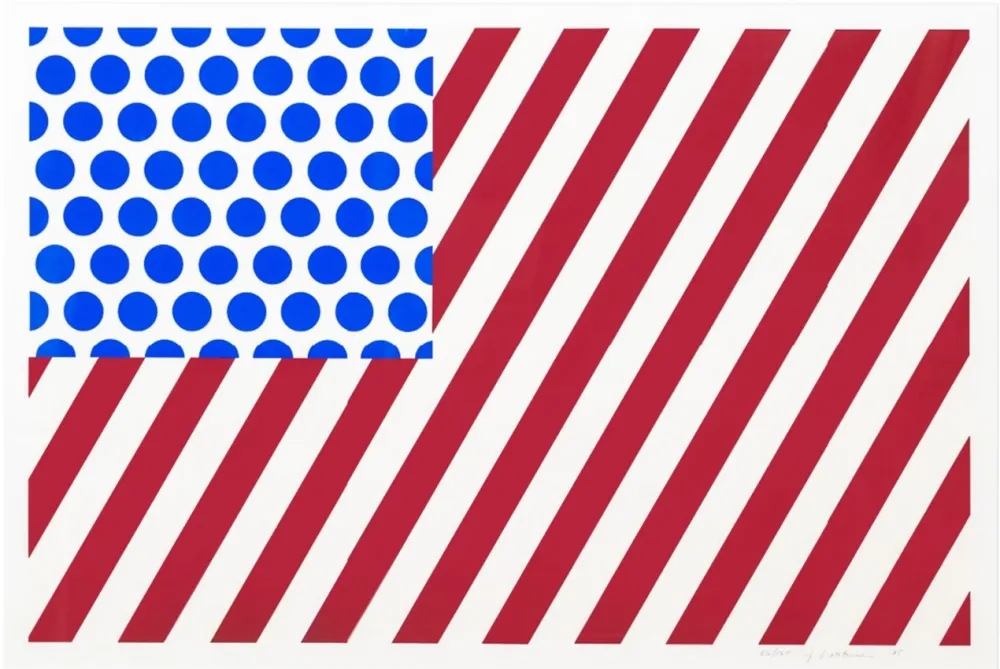 Serigrafia Lichtenstein - Forms in Space (C. 217), 1985