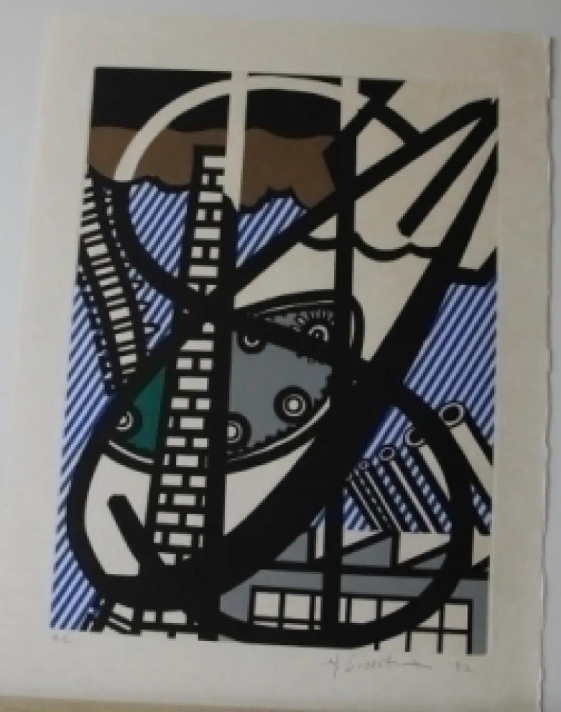 Acquaforte E Acquatinta Lichtenstein - From la nouvelle chute de l'amerique