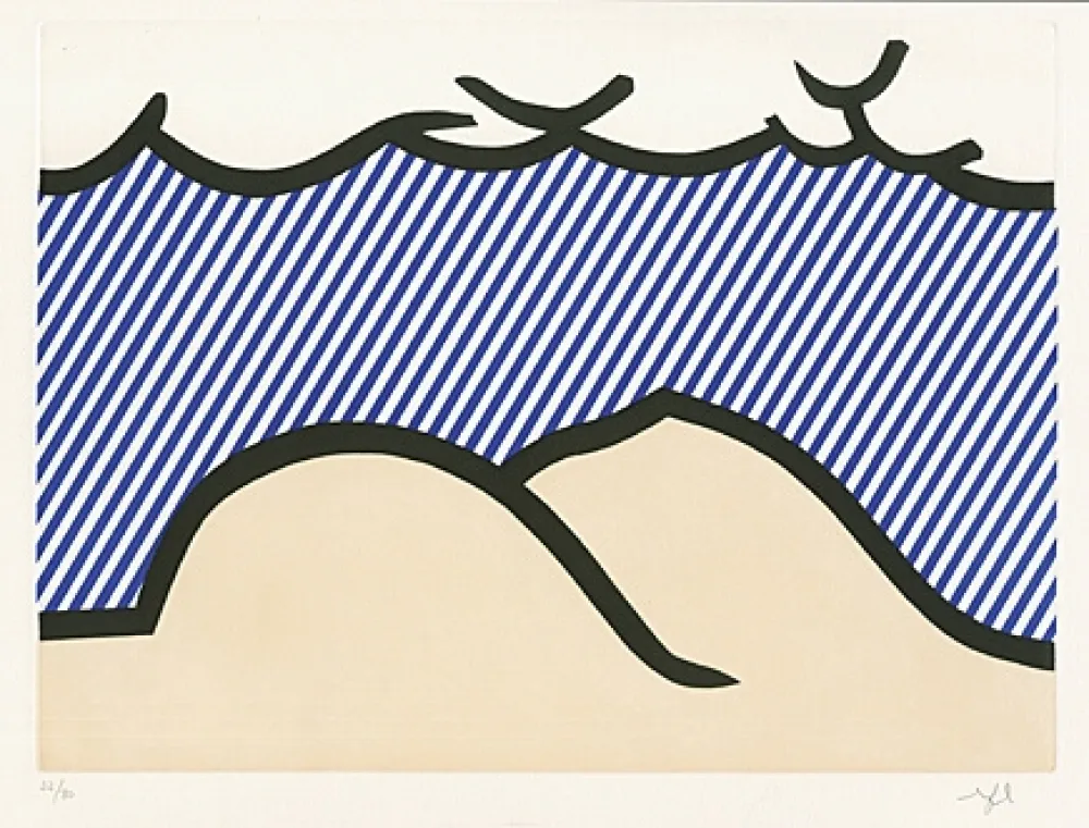 Acquaforte E Acquatinta Lichtenstein - Illustration for “De Denver au Montana, Départ 27 Mai 1972“ (I)