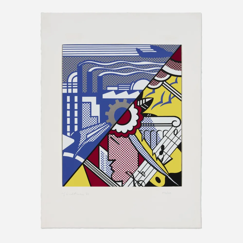 Serigrafia Lichtenstein - Industry and the Arts (I)