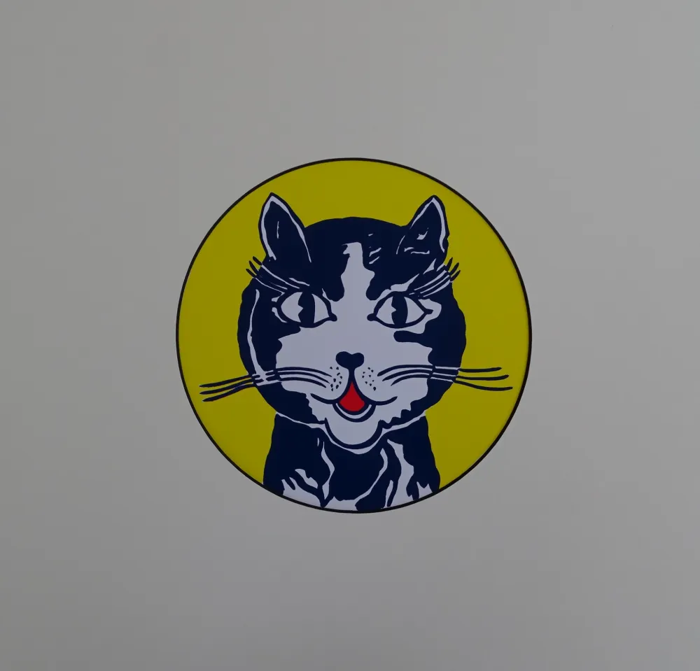 Serigrafia Lichtenstein - Laughing cat