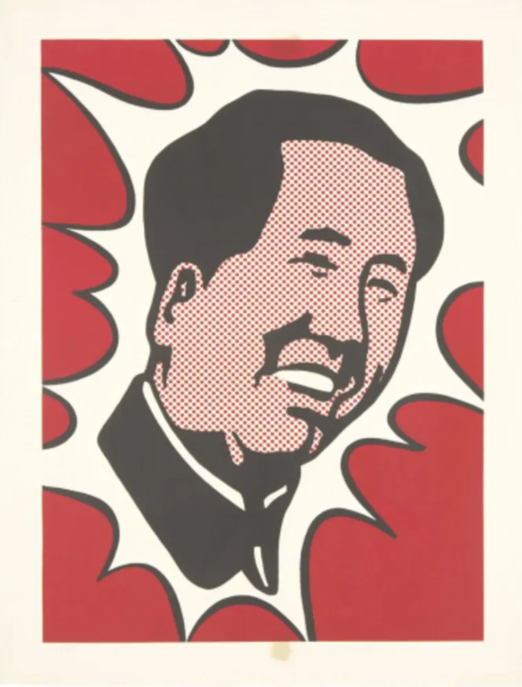 Litografia Lichtenstein - Mao