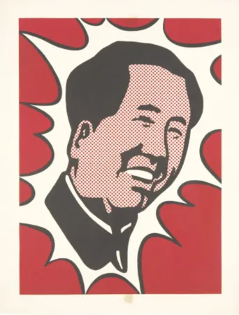 Litografia Lichtenstein - Mao