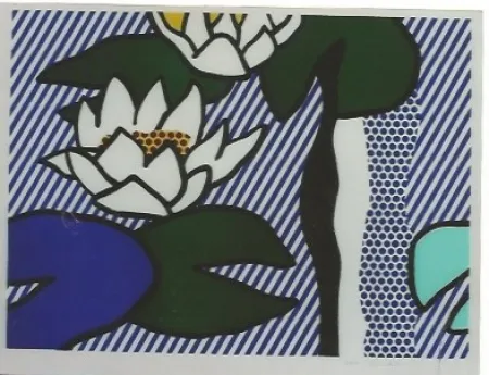 Litografia Lichtenstein - Nympheas - Water Lilies