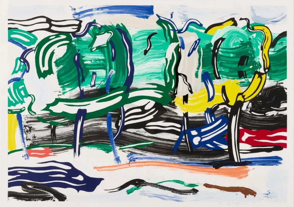 Multiplo Lichtenstein - Road Before the Forest