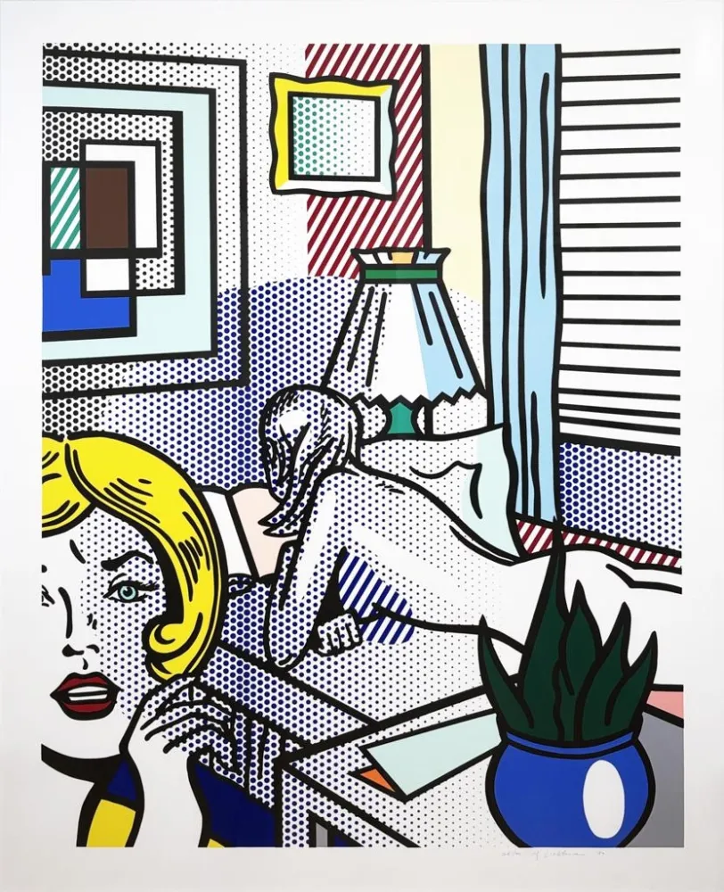 Rilievo Lichtenstein - Roommates, from Nudes Series