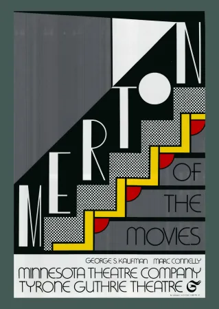 Serigrafia Lichtenstein - Roy Lichtenstein: 'Merton Of The Movies' 1968 Silverfoil-serigraph