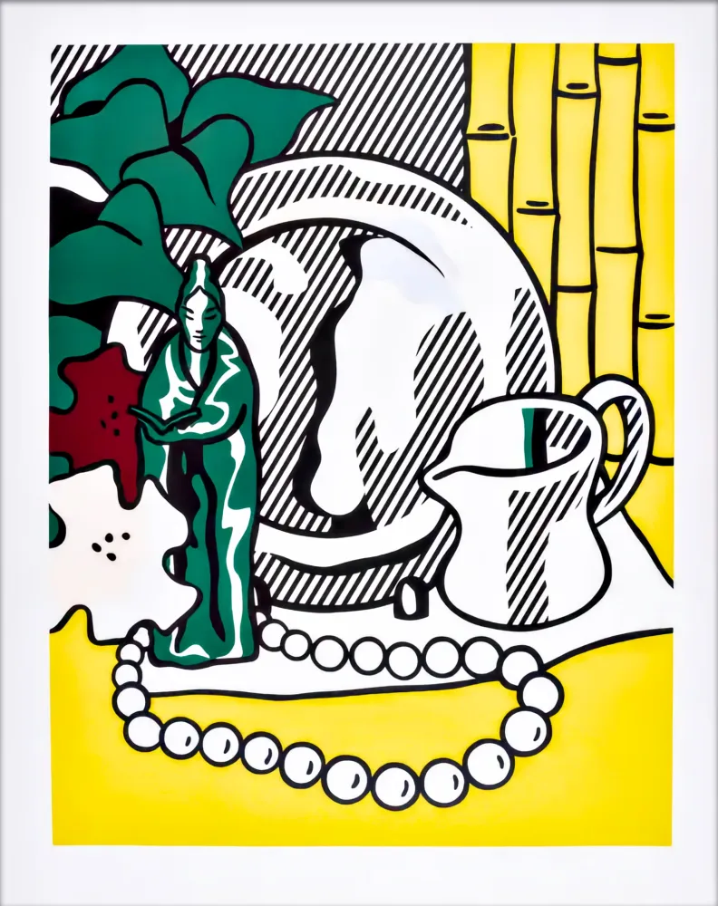 Serigrafia Lichtenstein - Still Life with Figurine 