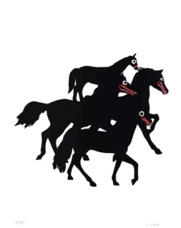 Litografia Linde - Horses