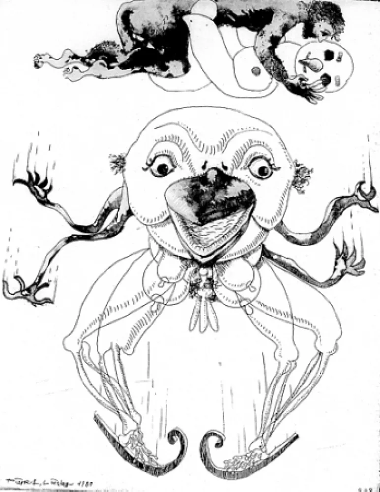 Libro Illustrato Lindner - 7 Acqueforti 1980